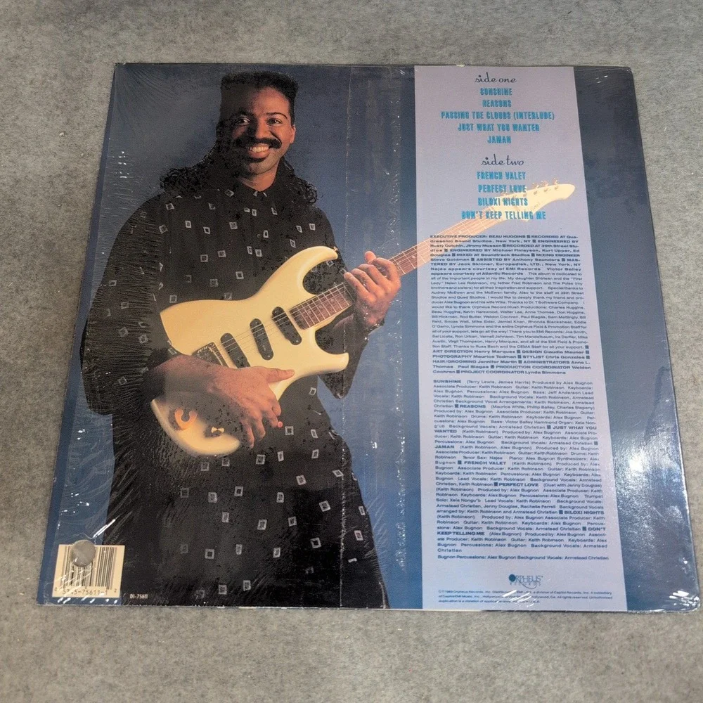 Keith Robinson Perfect Love Vinyl LP 1989 Orpheus Records D1-75611 Jazz Fusion - Picture 2 of 6